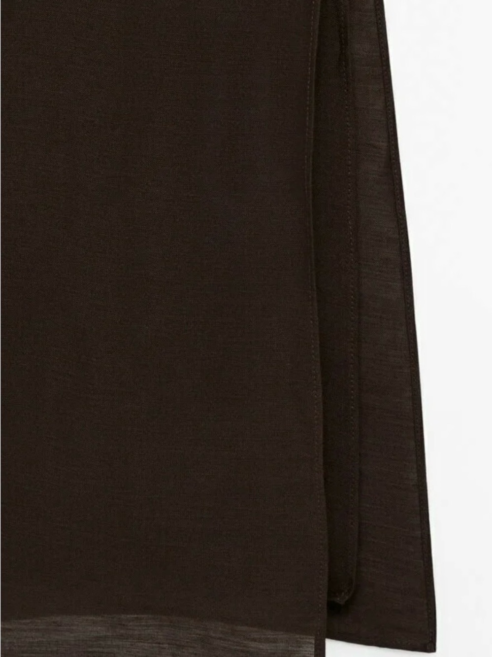 Massimo Dutti day dress, dark brown size S - Picture 4 of 11
